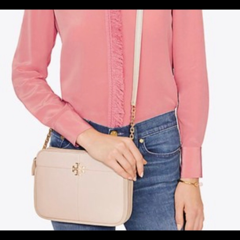 Tory Burch Ivy Bedrock Leather Cross Body Bag